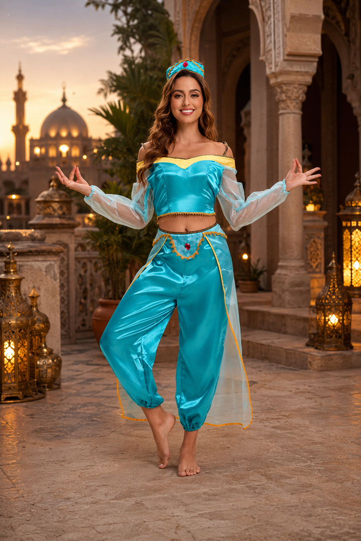 Los Olivos | Women’s Off Shoulder Halloween Arabian Princess Costume