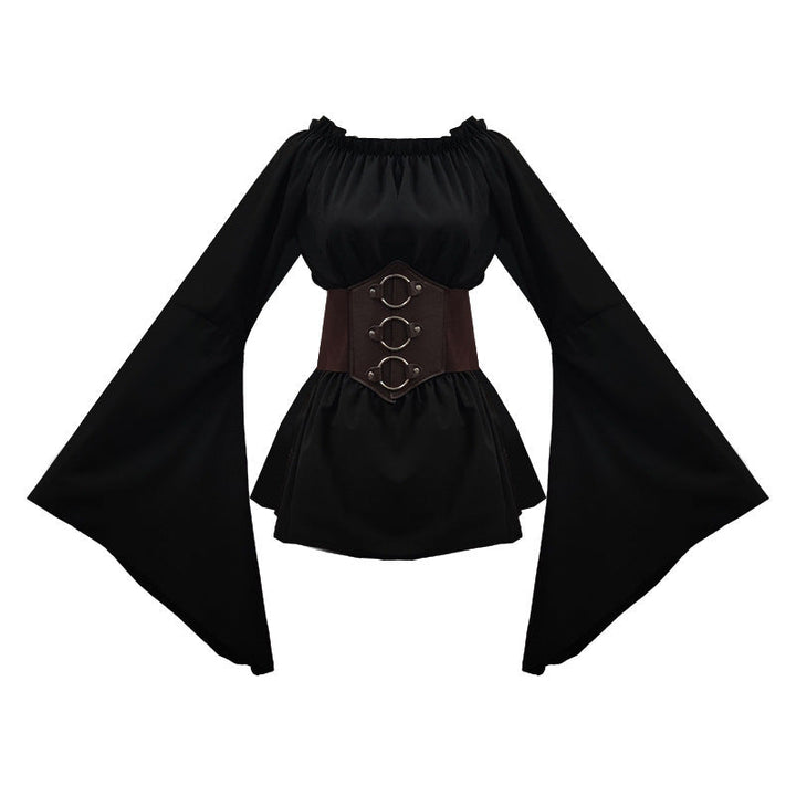 Albion | Women’s Off Shoulder Bell Sleeve Halloween Medieval Renaissance Costume