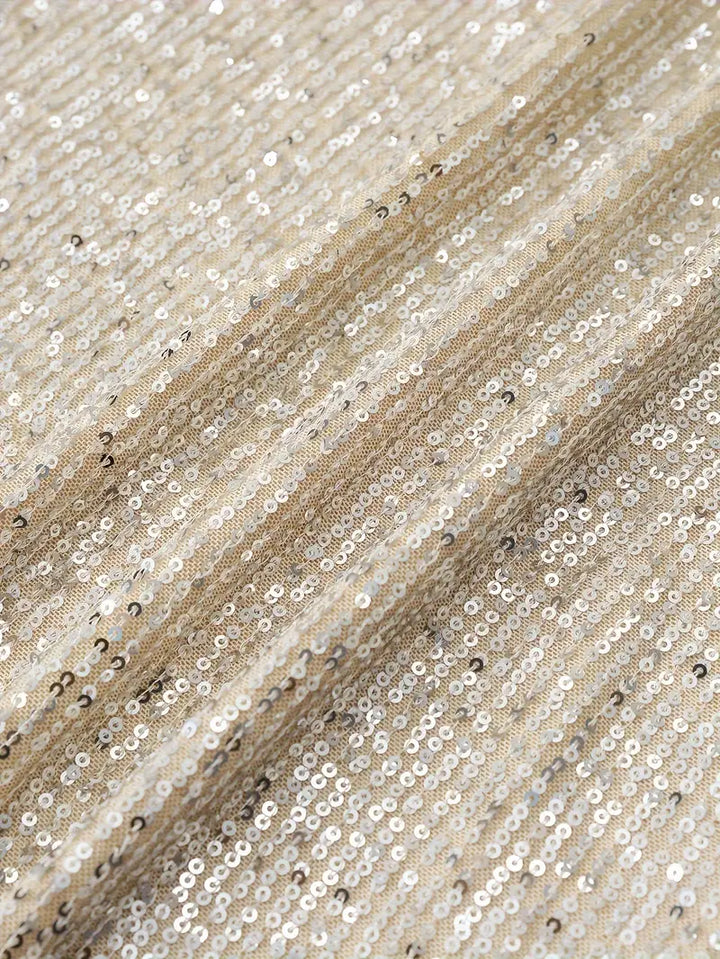 Detail view of the dress surface