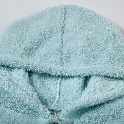 Malibu | Women’s Button-Front Long Sleeve Patch Pocket Fleece Hoodie