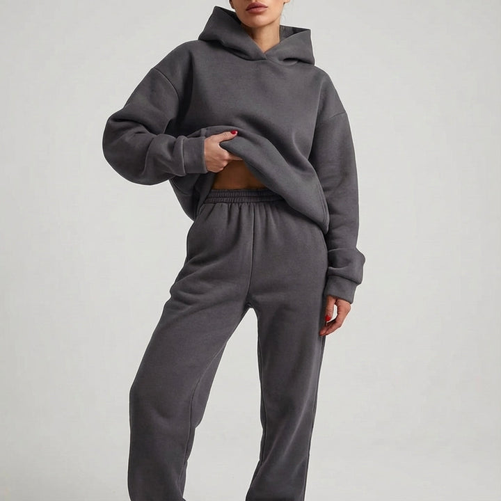 Laytonville | Women’s Hooded Long Sleeve Elastic Waist Loungewear Set