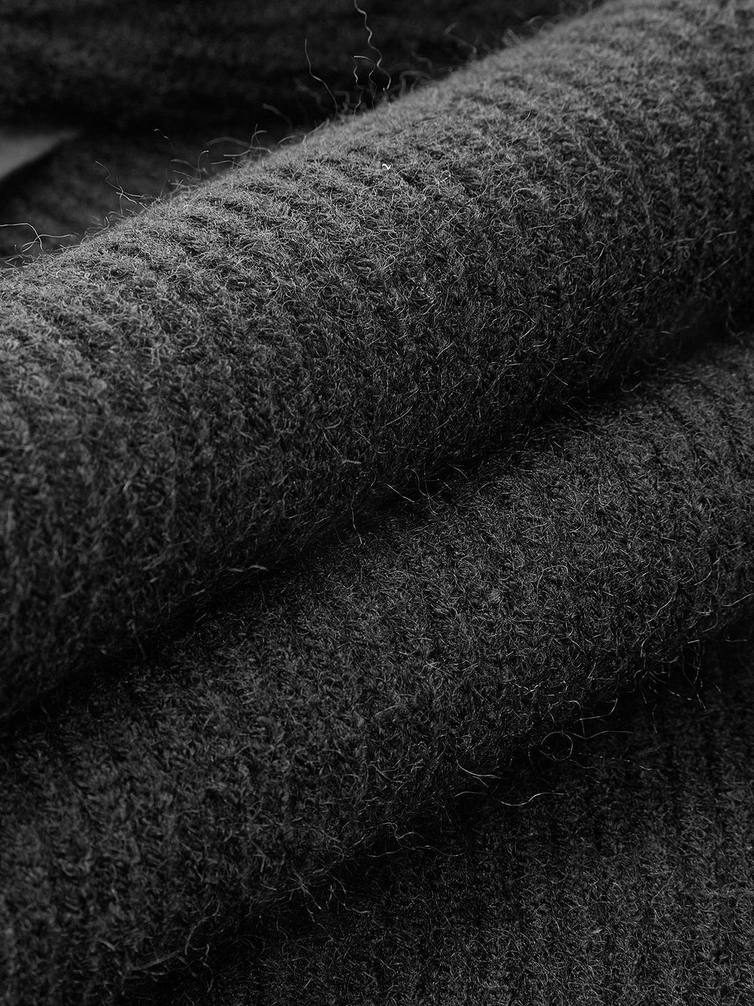 Detail view of the shrug sweater surface
