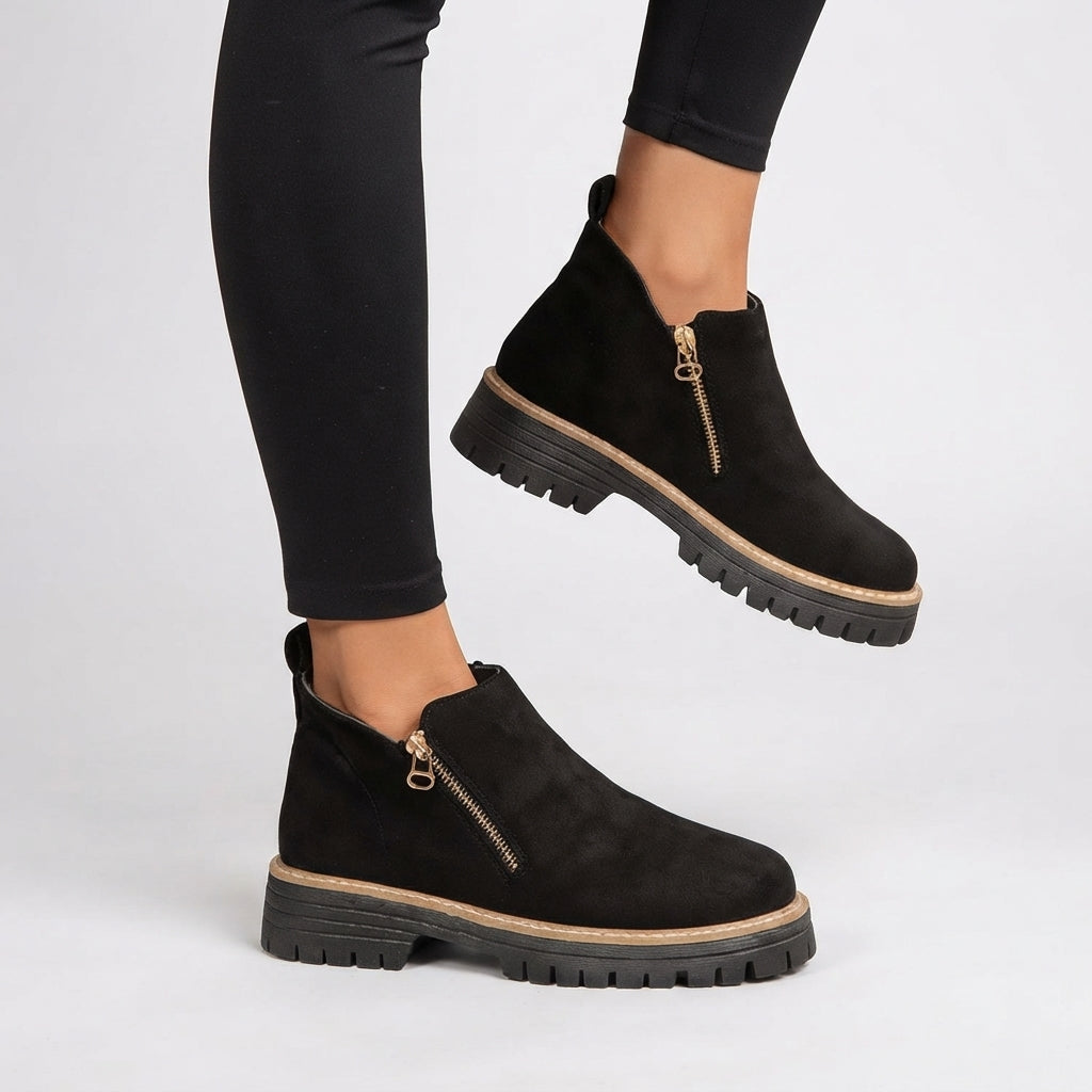 Ankle boots sole and tread detail