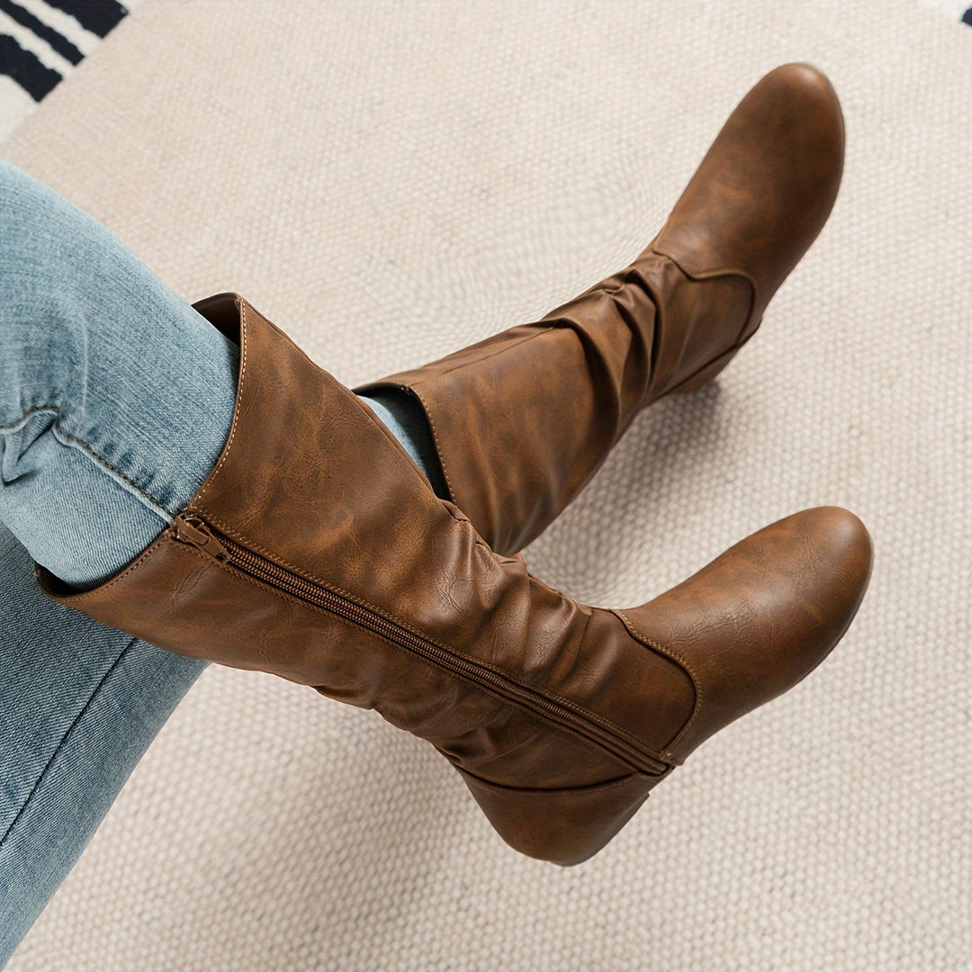 Flat heel and outsole close-up