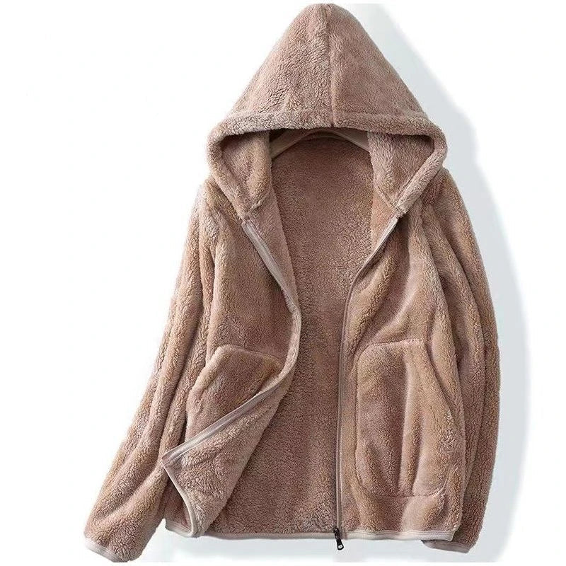 Laguna | Women’s Zip-Front Long Sleeve Patch Pocket Fleece Hoodie