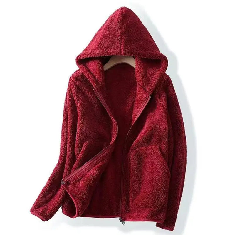 Laguna | Women’s Zip-Front Long Sleeve Patch Pocket Fleece Hoodie